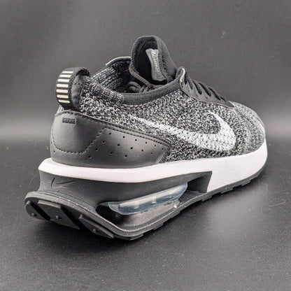 Nike Men's Size 8 Air Max Flyknit Racer DJ6106-001 Black/White Nike