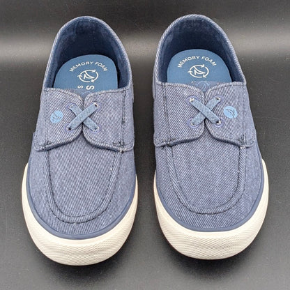 Sperry Women's Size 6 Wide Width ~ Pier Wave Navy Canvas Sneakers STS88787 Sperry