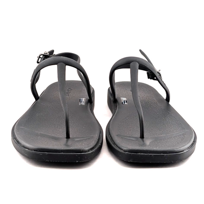 Crocs Miami Sandals Women's US 9 Black Adjustable Strap Thong Flip Flop 209793 Crocs
