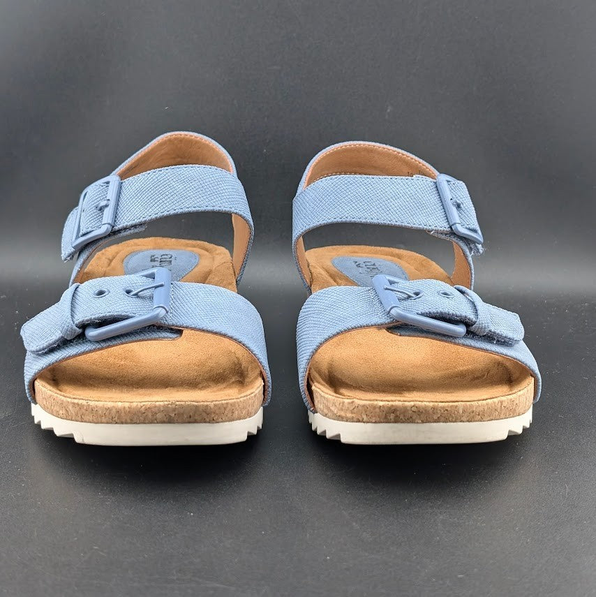 Eurosoft by Sofft Glinda Sandals Women's 10M Mist Blue Adjustable Strap 4363 Eurosoft by Sofft