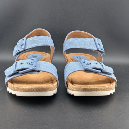 Eurosoft by Sofft Glinda Sandals Women's 10M Mist Blue Adjustable Strap 4363 Eurosoft by Sofft