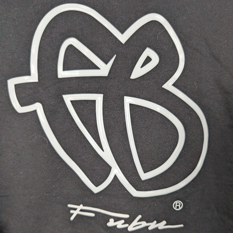 FUBU Men's Long Sleeve Fleece Hoodie Sweatshirt Black Size S/LG/XL/2XL/3XL FUBU