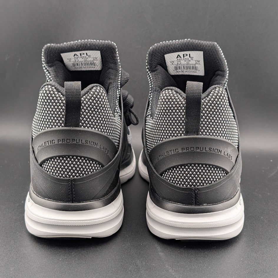 US Women’s 9 - APL Ascend ~ Black/White Running Shoe NIB MRP $225 APL