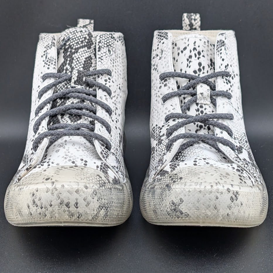NWOB ~ Vintage Havana Women's Size 8.5 Snake Print High-Top Sneakers Clear Soles Vintage Havana