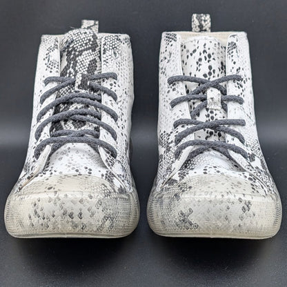 NWOB ~ Vintage Havana Women's Size 8.5 Snake Print High-Top Sneakers Clear Soles Vintage Havana