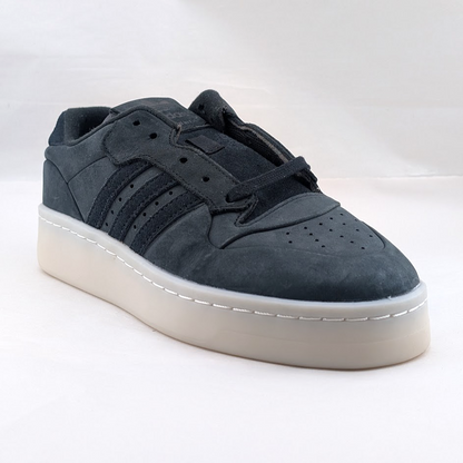adidas Rivalry Lux Low LaceUp~Womens Sz 7 Black Nubuck Basketball Sneakers Shoes adidas
