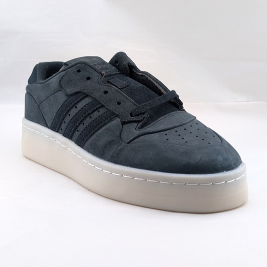 adidas Rivalry Lux Low LaceUp~Womens Sz 7 Black Nubuck Basketball Sneakers Shoes adidas