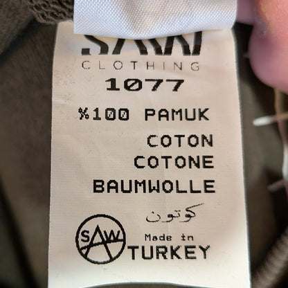 Saw Clothing Couture Sweatshirt Men's Sz XL Moss Green with White~"An Algorithm" SAW Clothing
