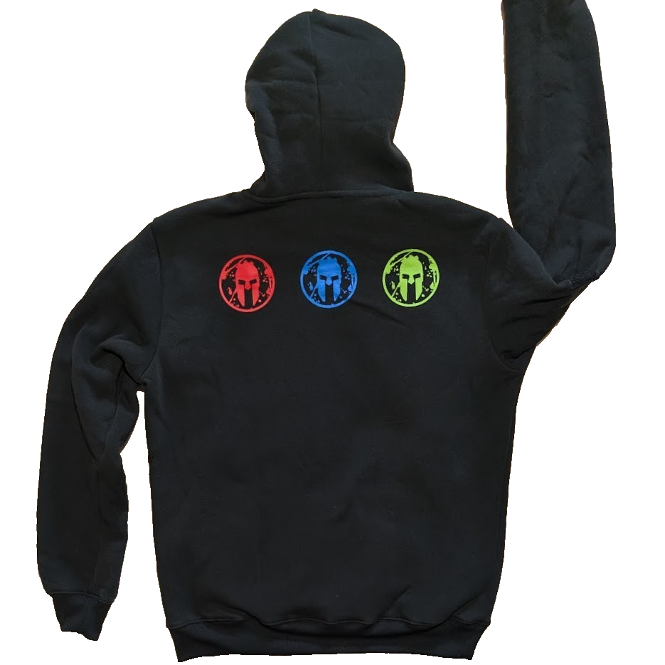 Spartan Race Super Beast Hoodie Sweatshirt | Black R/S-23 | Size S, M, L, XL Spartan