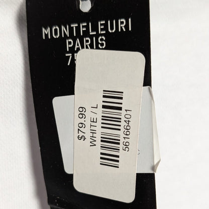 Men's Sz Lrg Luxury Rhinestone Lion Fashion Jersey Sweatshirt Montefleuri Imperf Montefleuri Paris