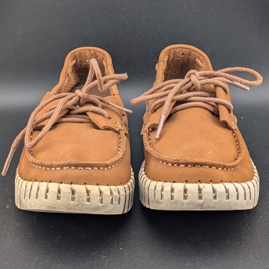 Bernie Mev TW41 Leather Lace Up Comfort Boat Shoe Brown 36 or 37 (5.5-6, 6.5-7) Bernie Mev