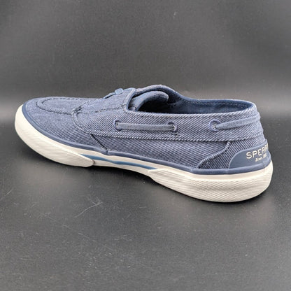 Sperry Women's Size 6 Wide Width ~ Pier Wave Navy Canvas Sneakers STS88787 Sperry