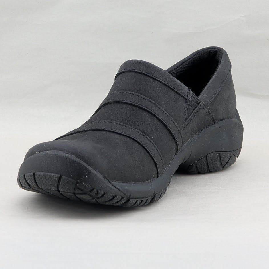 Merrell Encore Nova Black Leather Clogs Women’s 7.5  Slip-On Comfort Shoes Merrell