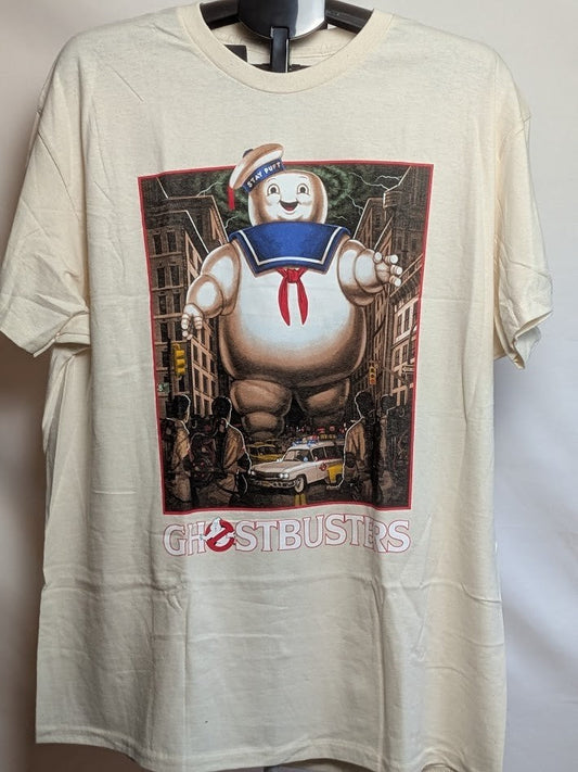 GhostBusters T-Shirt Size XL Off White Movie Shirt NWT Hybrid Clothing Hybrid