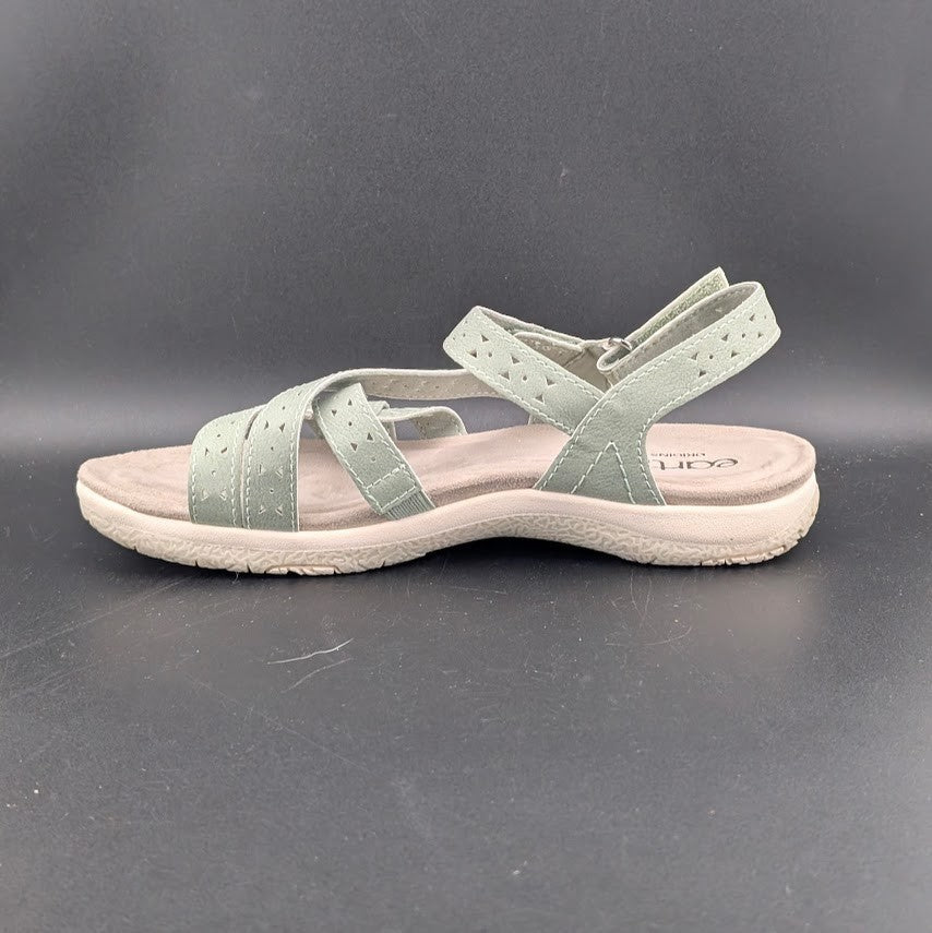 Earth Seravi3 Women's Size 7.5W Sandal Light Green Memory Foam Footbed Earth