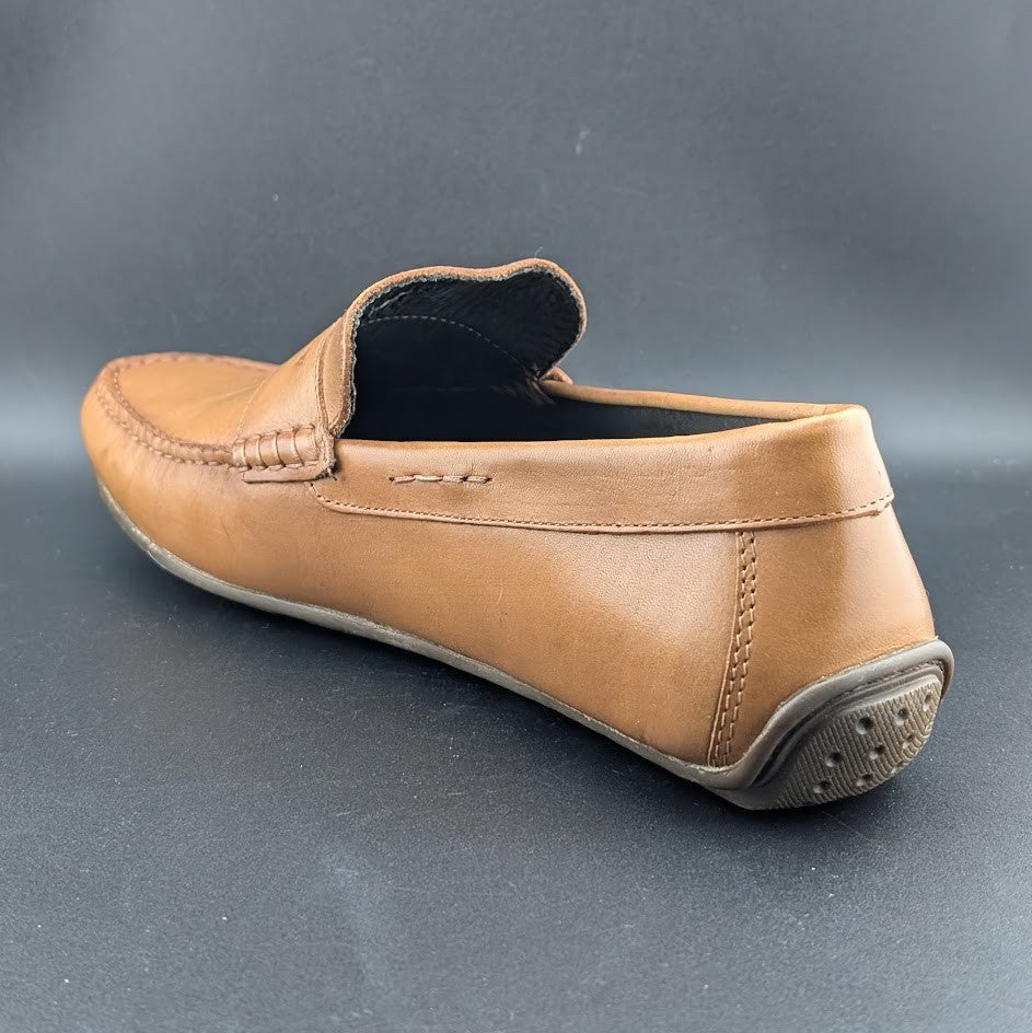 Marc Joseph New York Nebraska Loafer Men's US 10M Tan Napa Leather Shoes Mocs Marc Joseph New York