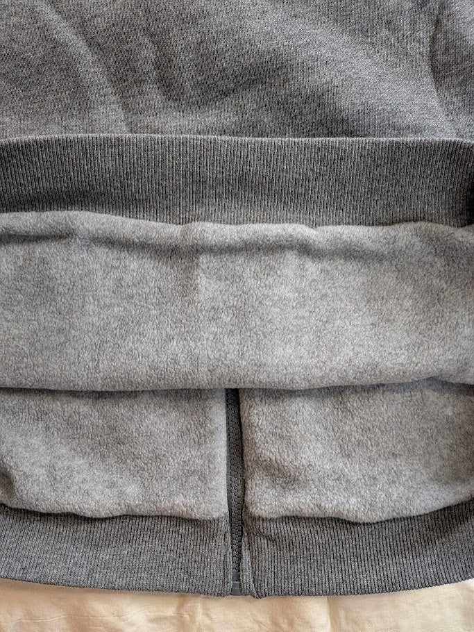 Ororo Fleece Hoodie Men XL/Women 2XL Full Zip Heated Sweatshirt Gray~No Battery Ororo
