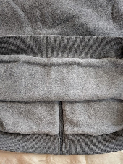 Ororo Fleece Hoodie Men XL/Women 2XL Full Zip Heated Sweatshirt Gray~No Battery Ororo