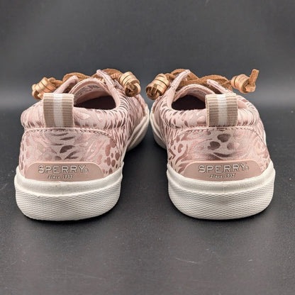 Sperry Pier Wave LT ~ Women's Size 7 ~ Memory Foam Sneakers Metallic Animal Rose SPERRY