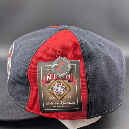 Black Yankees Negro Leagues Baseball Hat Blk/Red~Size 7 7/8~ 2XL Head J- Head