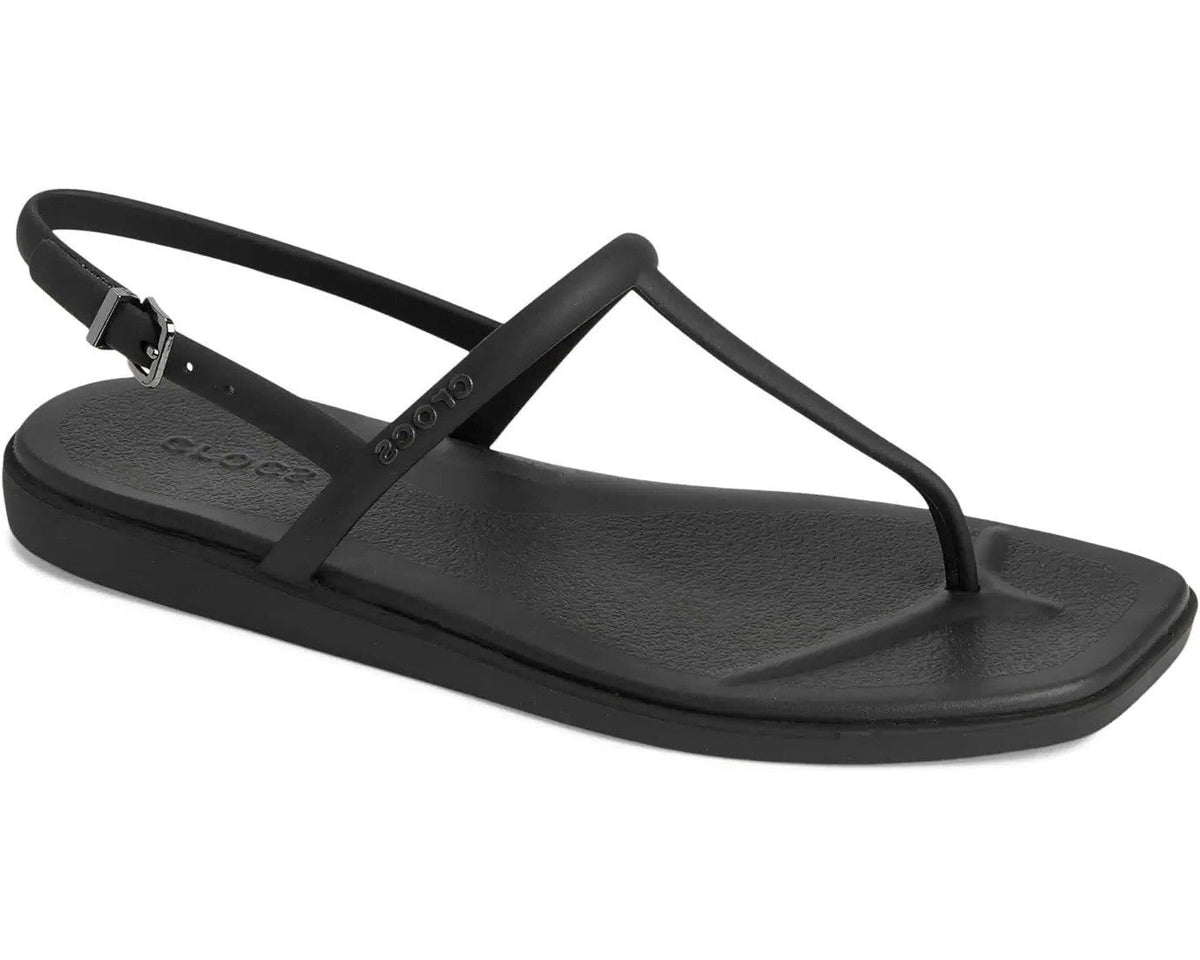 Crocs Miami Sandals Women's US 9 Black Adjustable Strap Thong Flip Flop 209793 Crocs