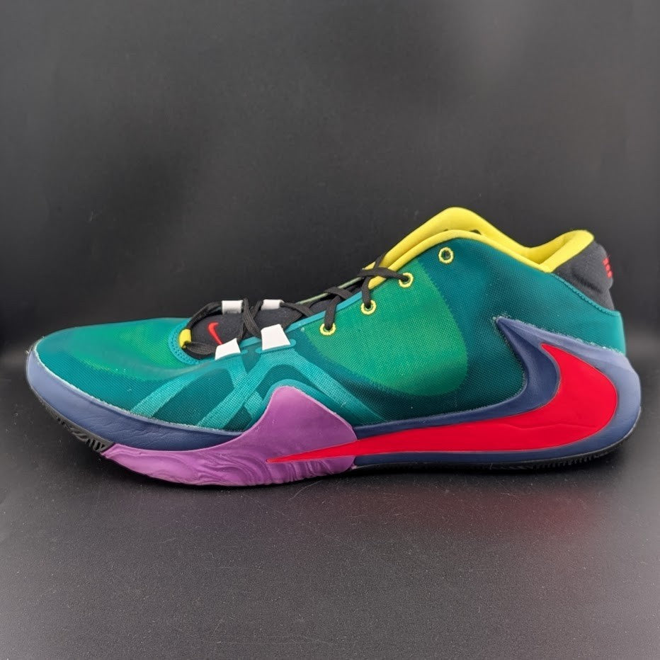 Nike Men's Size 18 Zoom Freak 1 Roots~CT8476-800 Multicolor Basketball Sneaker Nike