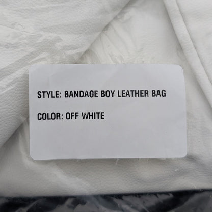 Brand New OffGod Real Soft PU Leather Tote Bag~Off White Bandage Boy Unisex OffGod