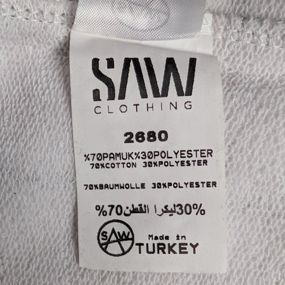 Saw Clothing Couture Men's Size Small Sweatshirt~White Letter Box ~ AndEver SAW Clothing
