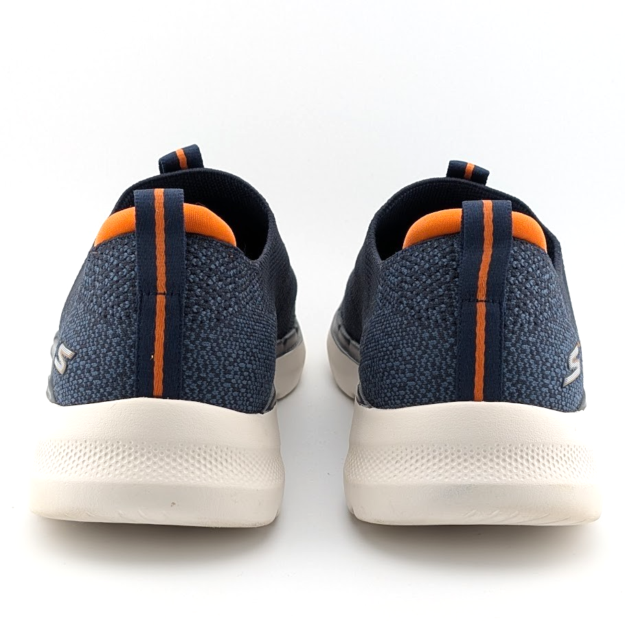 Skechers Men's Size 7 Go Walk 6 Navy-Orange Comfort Slip-On Shoe Sneaker 216202N SKECHERS