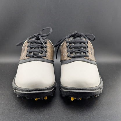 FootJoy GreenJoys Size 7.5 M ~ Men's Golf Shoes 45516 Brown/White Oxford FootJoy