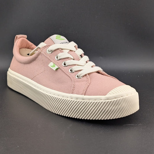 Cariuma OCA Low Sneakers Women's US 7.5 Rose Canvas Comfort Shoes SC3935 Cariuma