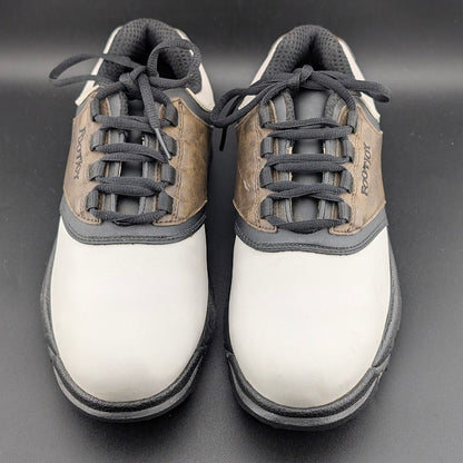 FootJoy GreenJoys Size 7.5 M ~ Men's Golf Shoes 45516 Brown/White Oxford FootJoy