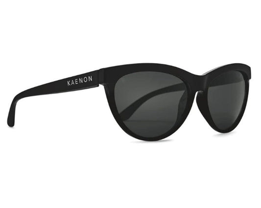 NEW Kaenon Women's Sunglasses~Madera Modern Black  with Grey Polarized Lenses Kaenon