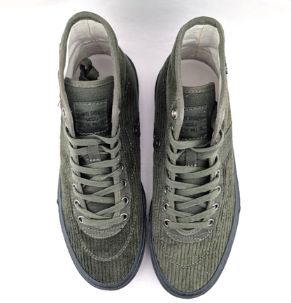 Vans Crockett High Decon Corduroy Olive/Black Men's US Sz 7 Sk8 New Rare Halfcab VANS
