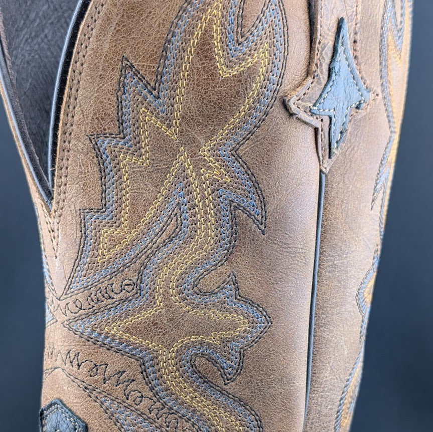 Tony Lama Tori Umber Full Quill Ostrich~Golden Brown 11" Womens Sz 10B TL5405 Tony Lama