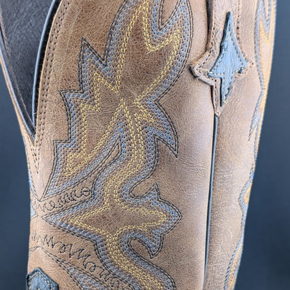 Tony Lama Tori Umber Full Quill Ostrich~Golden Brown 11" Womens Sz 10B TL5405 Tony Lama