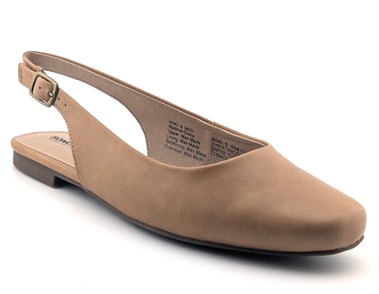 Sonoma Women's Size 8.5M Gwestyn Cognac Slingback Pointed Toe Ballet Flats Shoes Sonoma