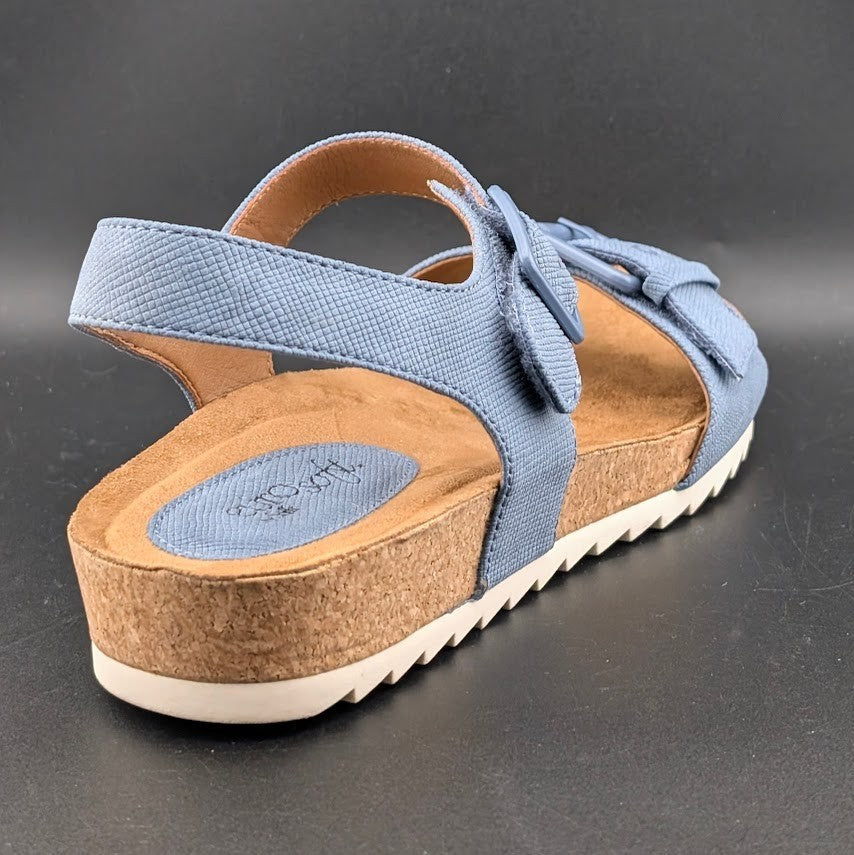 Eurosoft by Sofft Glinda Sandals Women's 10M Mist Blue Adjustable Strap 4363 Eurosoft by Sofft
