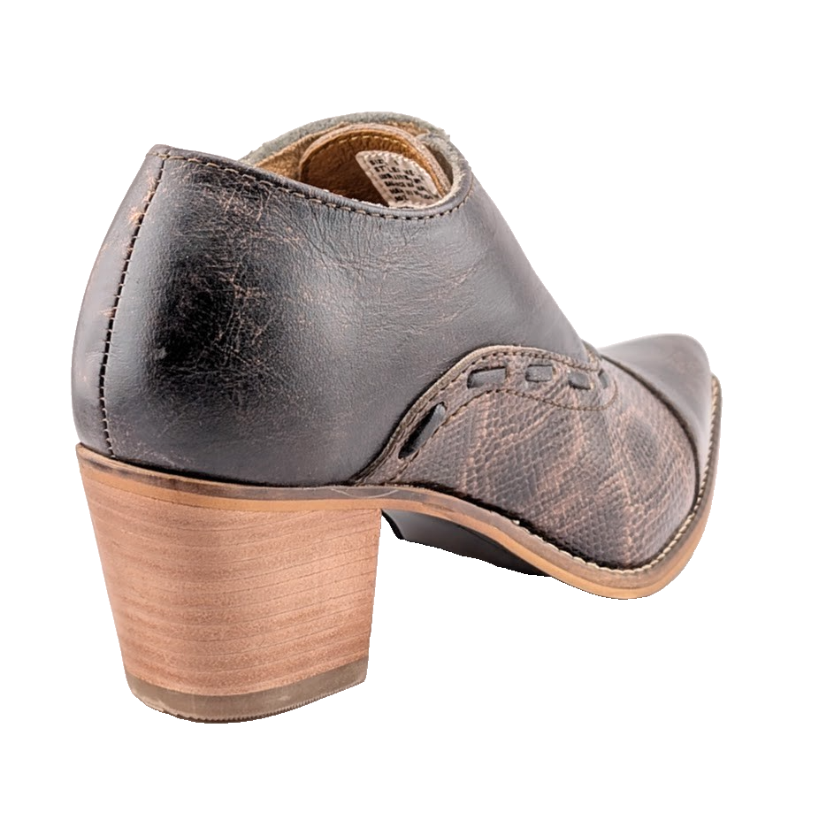 Nocona Women's Size 9 ~Sherry Western Ankle Booties Mocha Brown ME1923 Snakeskin Nocona