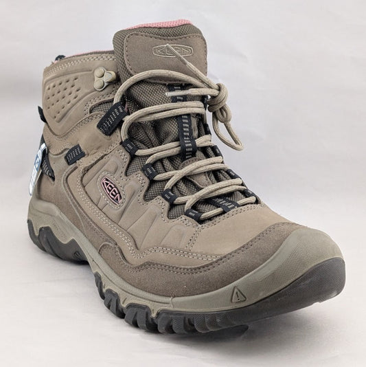Keen Womens Size 12 Targhee IV Waterproof Hiking Boot Brindle Taupe/Rose 2 Keen