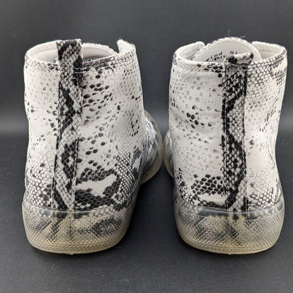 NWOB ~ Vintage Havana Women's Size 8.5 Snake Print High-Top Sneakers Clear Soles Vintage Havana