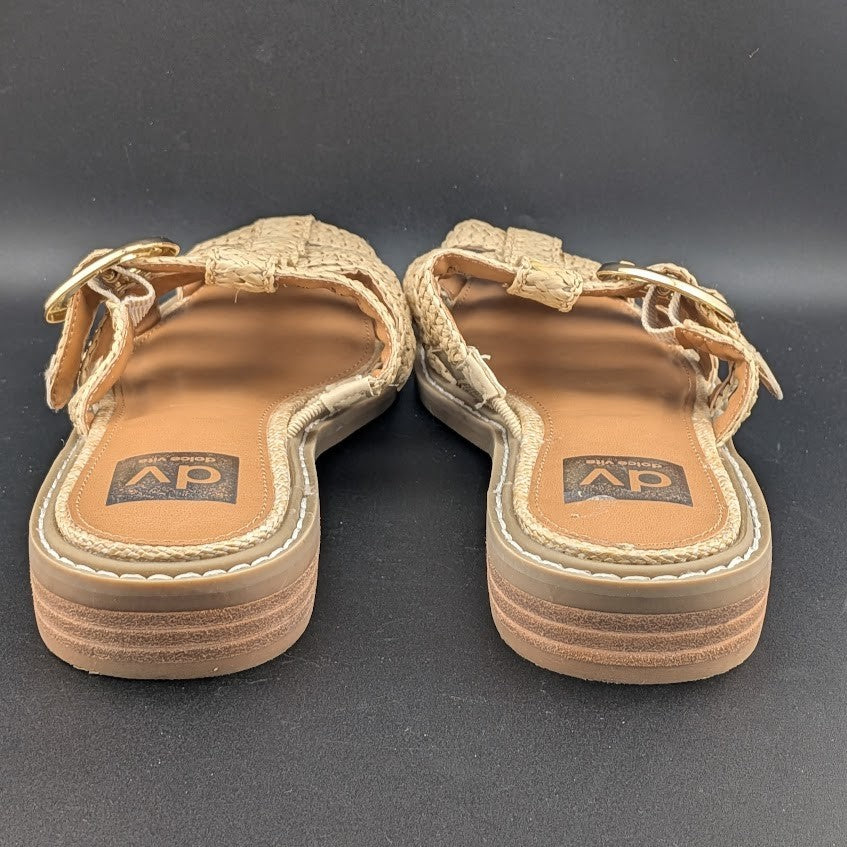 NEW! DV By Dolce Vita Falcun Natural Raffia Buckle Mules Slip On Size 6.5 8.5 9 Dolce Vita