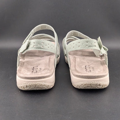 Earth Seravi3 Women's Size 7.5W Sandal Light Green Memory Foam Footbed Earth