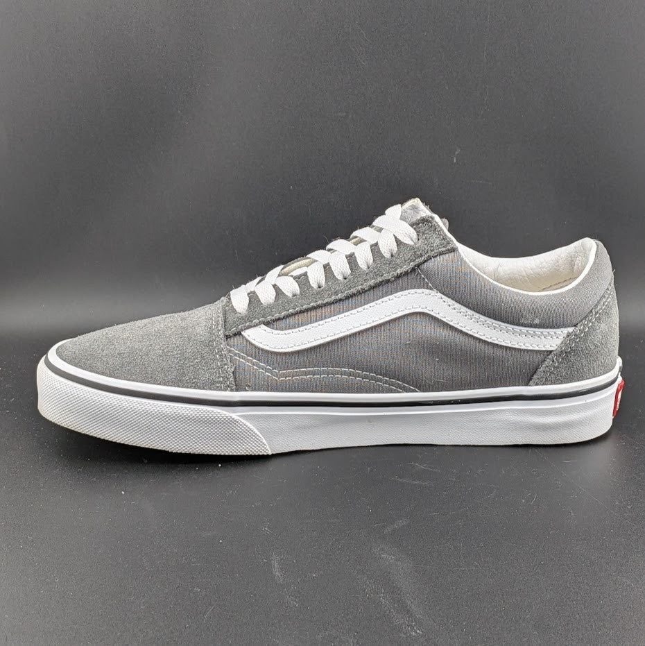 Vans Unisex Pewter Grey Lace-Up Old Skool Skate Shoe Size M8 W9.5 VANS