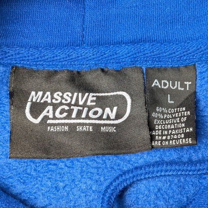 Massive Action “More Love” / Lonely Hearts Club Pullover Hoodie Size Large Lonely Hearts Club