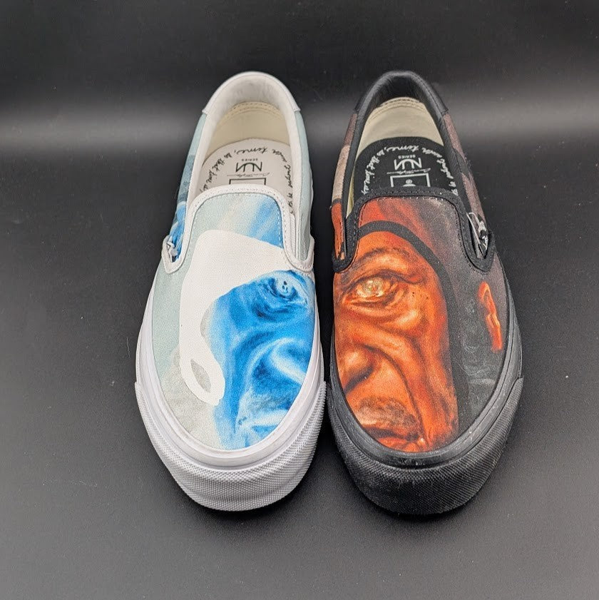 Vans Negative Reflection Sneakers by Connor Tingley~Sz M 6.5/W 8 (Sample~1 of 1) VANS