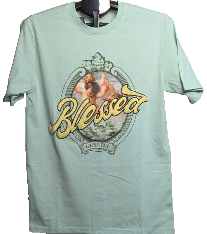 Genuine Authentic Size Medium T-Shirt "Blessed" Short Sleeve N Authentic
