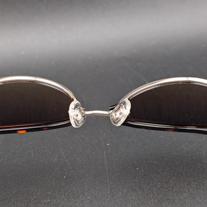 Carolina Lemke CL9035-02 Women's Cat Eye Tortoise Half Rim Tinted UV400 145mm Carolina Lemke