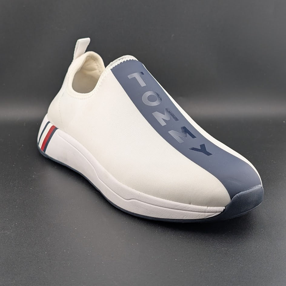 New Womens Tommy Hilfiger Arizel White Slip On Casual Sneakers Size 11M NWOB $75 Tommy Hilfiger