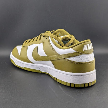 Nike Men's Size 13 Dunk Low Retro White Pacific Moss DV0833-105 Leather Sneaker Nike